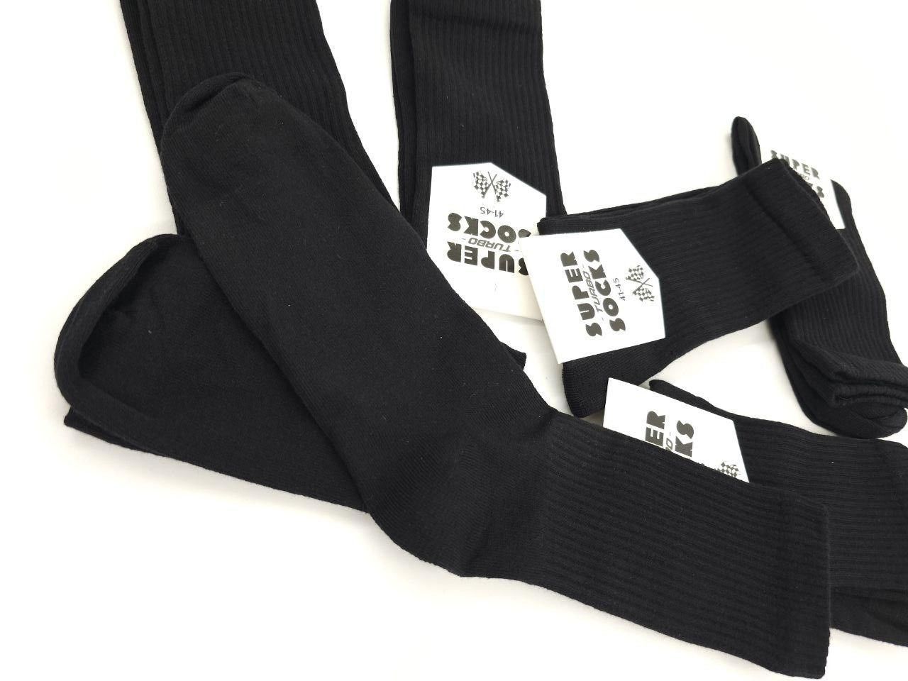 Чоловічі високі демісезонні шкарпетки Super Socks спортивні однотонні з тенісною резинкою | 12 пар | 41&ndash;45 | Чорний 1305708292 фото