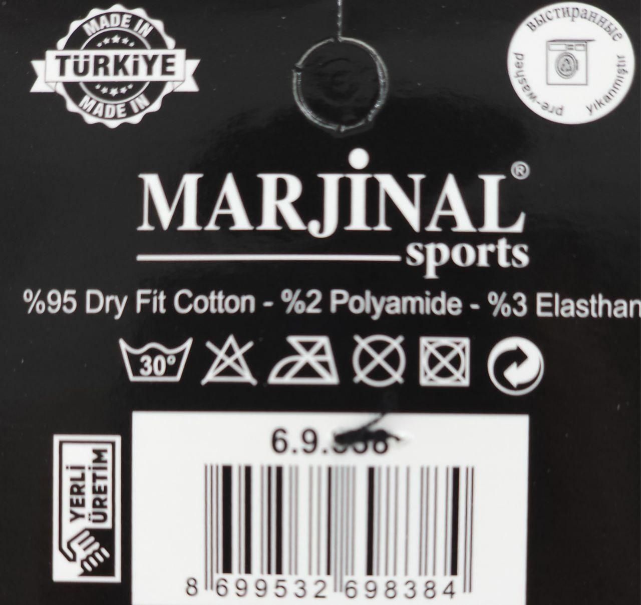 Носки женские средние демисезонные Marjinal Dry Fit хлопок тонкие дезодорированные спорт 36-40 12 пар. ассорти 1794810103 фото