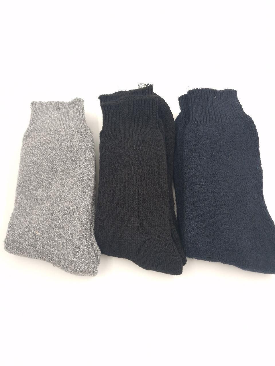 Мужские термоноски зимние шерстяные THERMAL SOCKEN с махрой однотонные 6 пар/уп микс цветов 1735403299 фото