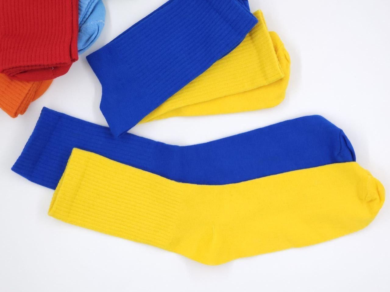 Чоловічі високі шкарпетки Super Socks, однотонні спортивні тенісна резинка, розмір 41-45, 12 пар/уп. асорті 1794819061 фото