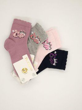 Носки хлопок подростковые Pe.Chitto Cute для девочек демисезонные 12 пар/уп микс цветов 1793189171 фото
