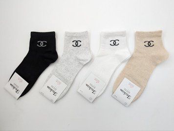 Жночі середні шкарпетки Fashion Luxe бавовняні з високою резинкою написом, розмір 36-40, 12 пар/уп. асорті 2475794369 фото