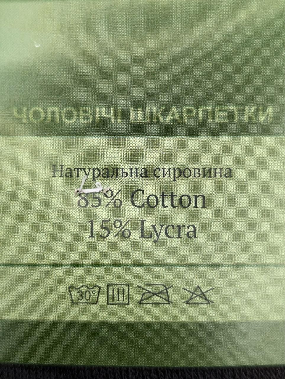 Теплі чоловічі махрові шкарпетки Lux бавовна/бамбук однотонні зимові (розмір 41-47, 12 пар/уп, асорті) 2346847559 фото