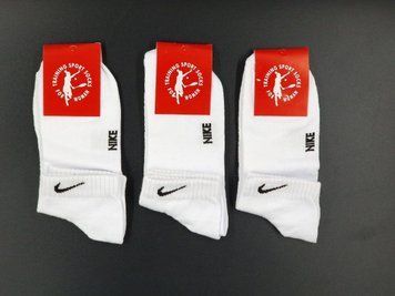 Женские носки стрейчевые Sport Socks "N" белые хлопок сетка короткие размер 36-39 12 пар/уп 1795658712 фото