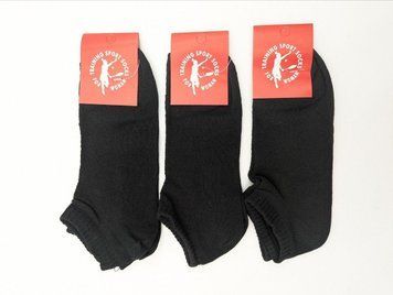 Жіночі шкарпетки спортивні в сітку бавовна Sport Soks короткі однотонні 36-39 12 пар/уп чорні 2702984982 фото