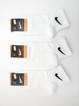 Чоловічі середні шкарпетки Sport Line "N", спортивні стрейчеві тенісна резинка, розмір 41-45. 12 пар/уп білі 2476945161 фото