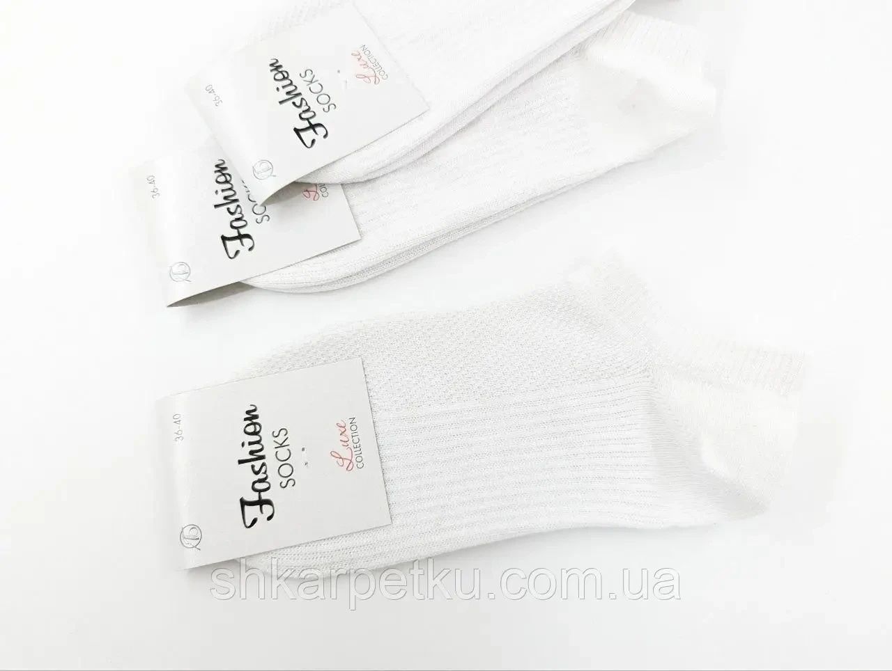 Жіночі короткі в сітку шкарпетки Luxe Luxe Fashion socks, літні в рубчик однотонні, розмір 36-40, 12 пар/уп. 2571791656 фото