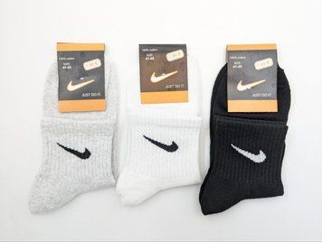 Мужские средние носки Sport Line "N", спортивные стрейчевые теннисная резинка, размер 41-45. 12 пар/уп ассорти 2476949157 фото