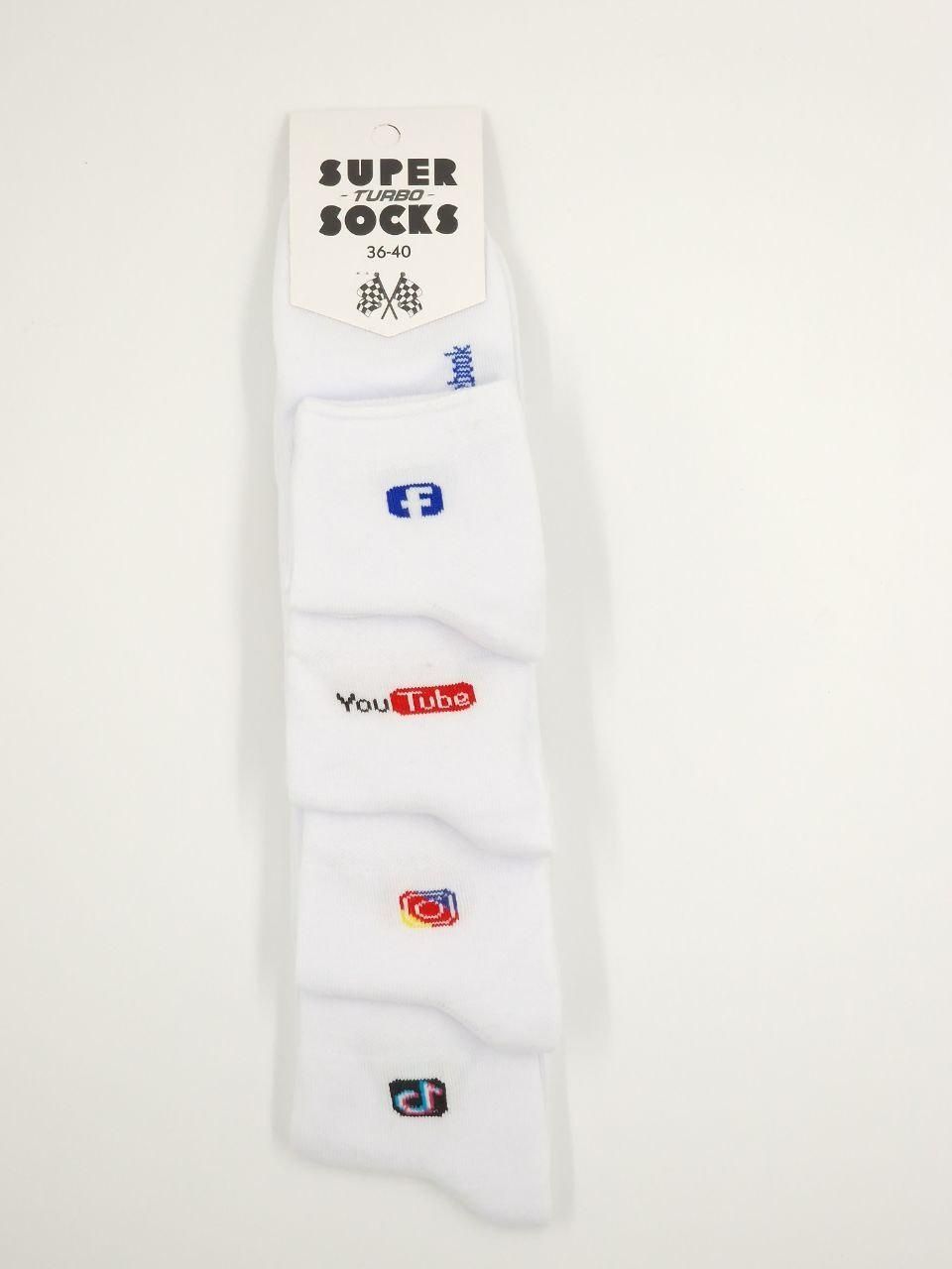 Жіночі середні шкарпетки стрейчеві Super Socks розмір 36-40 12 пар/уп білі 1781900623 фото