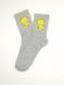 Жіночі демісезонні шкарпетки Super Socks Сімпсони 36-40 12 пар/уп сірі 1781955712 фото 3