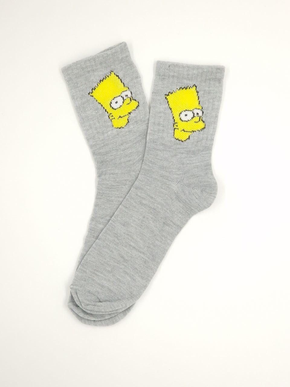 Жіночі демісезонні шкарпетки Super Socks Сімпсони 36-40 12 пар/уп сірі 1781955712 фото