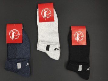 Жіночі шкарпетки стрейчеві Sport Socks N напис, бавовна сітка короткі розмір 36-39 12 пар/уп мікс кольорів 1851907160 фото