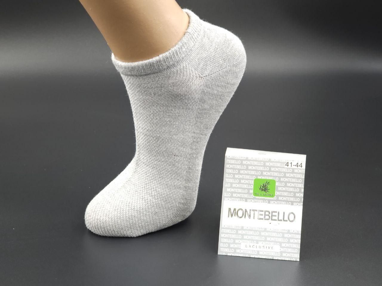Мужские короткие Летние Носки Montebello хлопковые однотонные, 12 пар, 41-44, Ассорти, Сетка 1417575652 фото