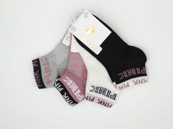 Дитячі стрейчеві шкарпетки Pe.Chitto PINK для дівчаток бавовна сітка короткі однотонні 12 пар/уп мікс 1824270276 фото