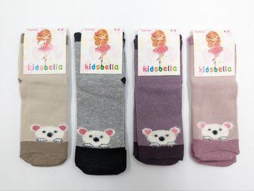 Детские носки хлопок Kidsbella для девочек и мальчиков демисезонные 12 пар/уп микс 4 цветов 1160434311 фото