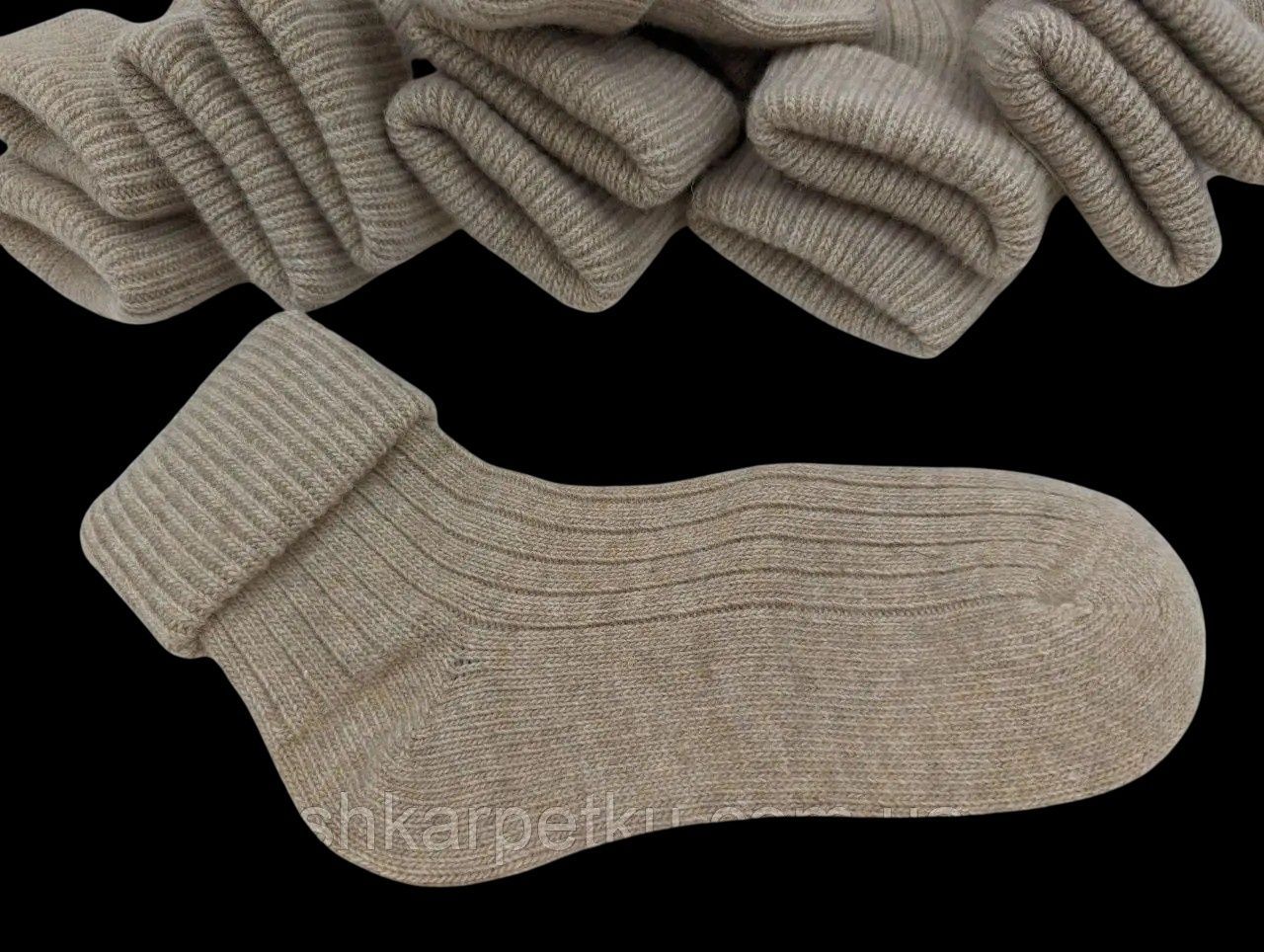 Жіночі зимові шкарпетки Kardesler Вовняні Wool Lambswool з відворотом у і|6 пар|35-40|Бежевий 2772095323 фото
