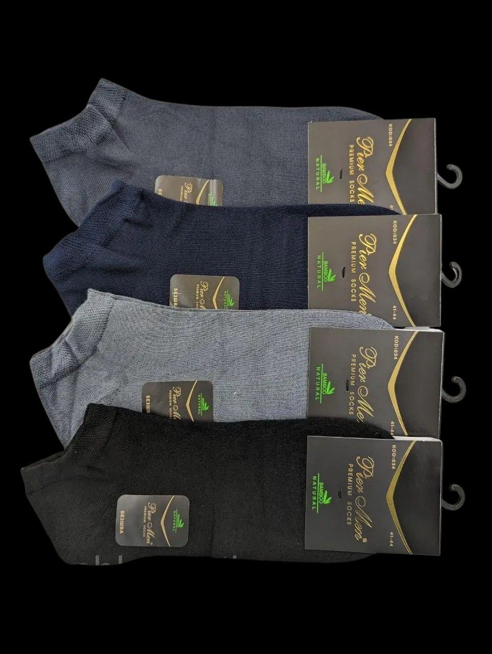 Мужские короткие Летние Носки Pier Men Premium Socks бамбуковые, 6 пар, 41-44, Ассорти 2772151386 фото